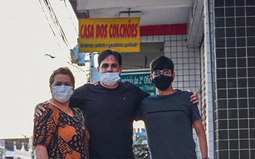 Primeira foto com Filho e Mãe