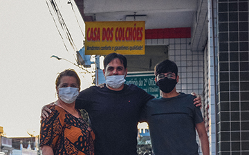 Segunda foto com Filho e Mãe